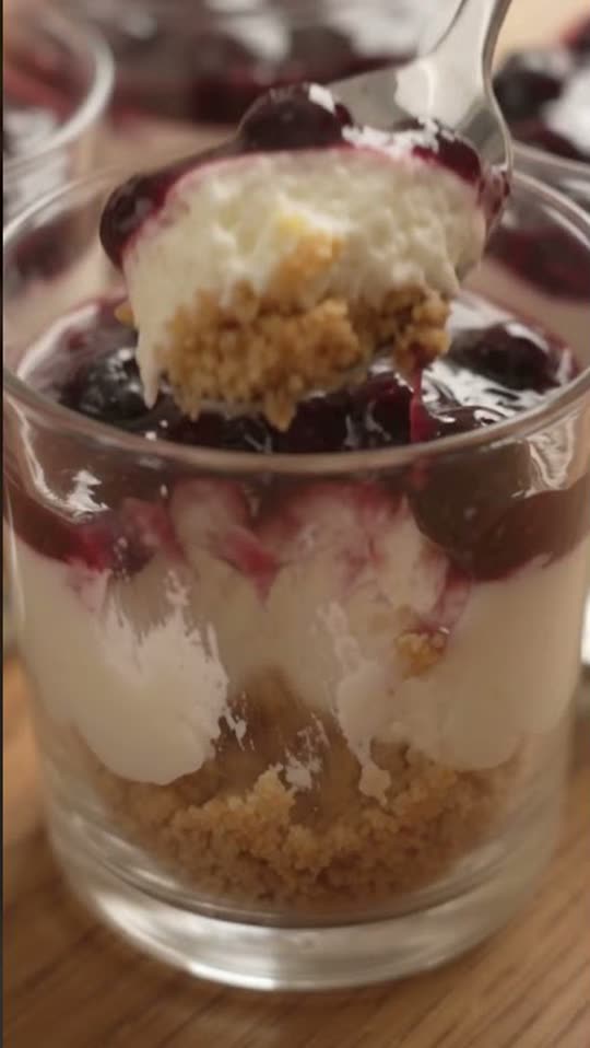 Velvet Blueberry Cloud Cups