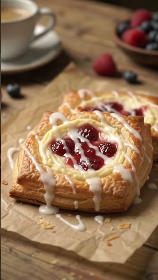 Bakery-Style Puff Pastry Danishes